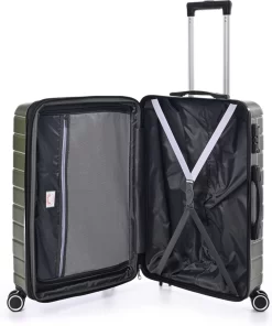 Jump Arogado - Reiskoffer - 66 Cm - 4 Wielen - TSA-Cijferslot - Kaki -Reisopslagwinkel 1001x1200 2