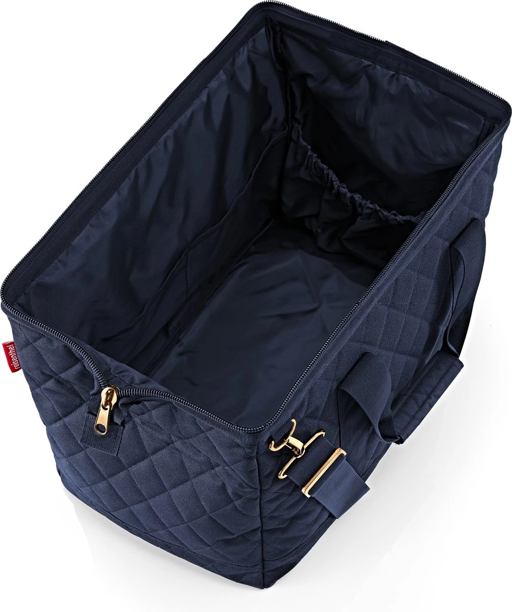 Reisenthel Allrounder L Reistas Sporttas - 30L - Rhombus Midnight Gold Blauw 3 Reisenthel Allrounder L Reistas Sporttas - 30L - Rhombus Midnight Gold Blauw - Afbeelding 3