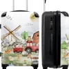 NoBoringSuitcases.com® Koffer Groot - Boerderij - Dieren - Trekker - Jongens - Trolley Koffer Met TSA-slot - Met Wielen - 90 Liter - Reiskoffer - 66 Cm