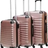 Castillo Trimix 3 Delige ABS Kofferset - Rosé Goud