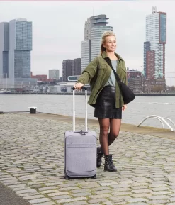 Enrico Benetti Dallas 39042 Handbagage Koffer Softcase - Grijs -Reisopslagwinkel 1025x1200