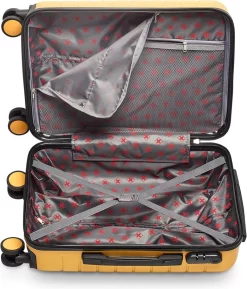 Swiss Alpine 2.0 - Handbagage Koffer - 55x35x20 Cm - 4 Wielen - Geel 8 Swiss Alpine 2.0 - Handbagage Koffer - 55x35x20 Cm - 4 Wielen - Geel -Reisopslagwinkel 1027x1200