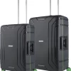 CarryOn Steward Kofferset - 2-delige TSA Trolleyset Met Kliksloten - Dubbele Wielen - Donkergrijs