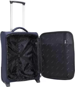 Decent Handbagage Koffer / Trolley / Reiskoffer - 50 Cm - 35 Liter - Polyester - Super-Light - Blauw -Reisopslagwinkel 1039x1200