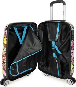 Decent Forenza Handbagage Koffer - 55 Cm - Flowers 11 Decent Forenza Handbagage Koffer - 55 Cm - Flowers -Reisopslagwinkel 1043x1200