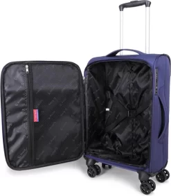 Decent D-Upright Handbagage Koffer - 55 Cm - TSA Slot - Donkerblauw -Reisopslagwinkel 1046x1200