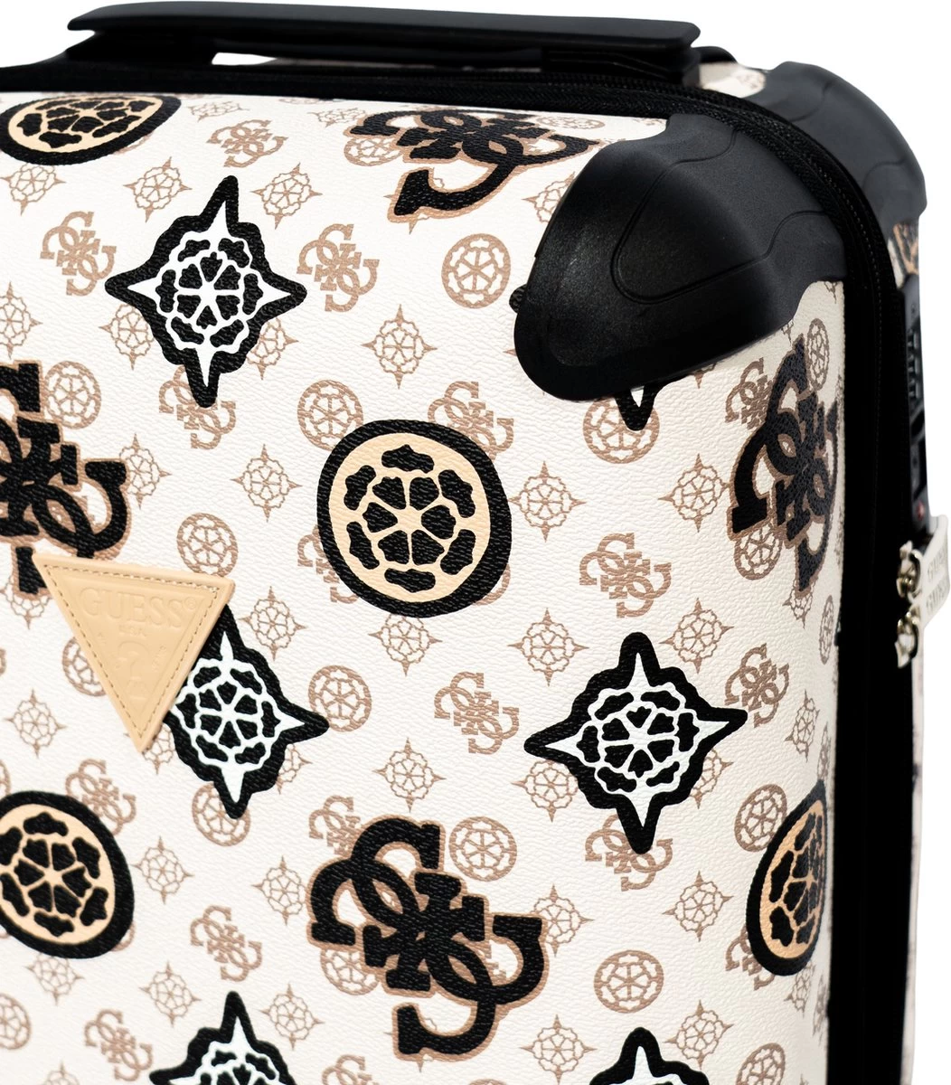 Guess House Party 18 In 4 Wheeler Dames Reiskoffer - Cream Multi Logo 4 Guess House Party 18 In 4 Wheeler Dames Reiskoffer - Cream Multi Logo - Afbeelding 4