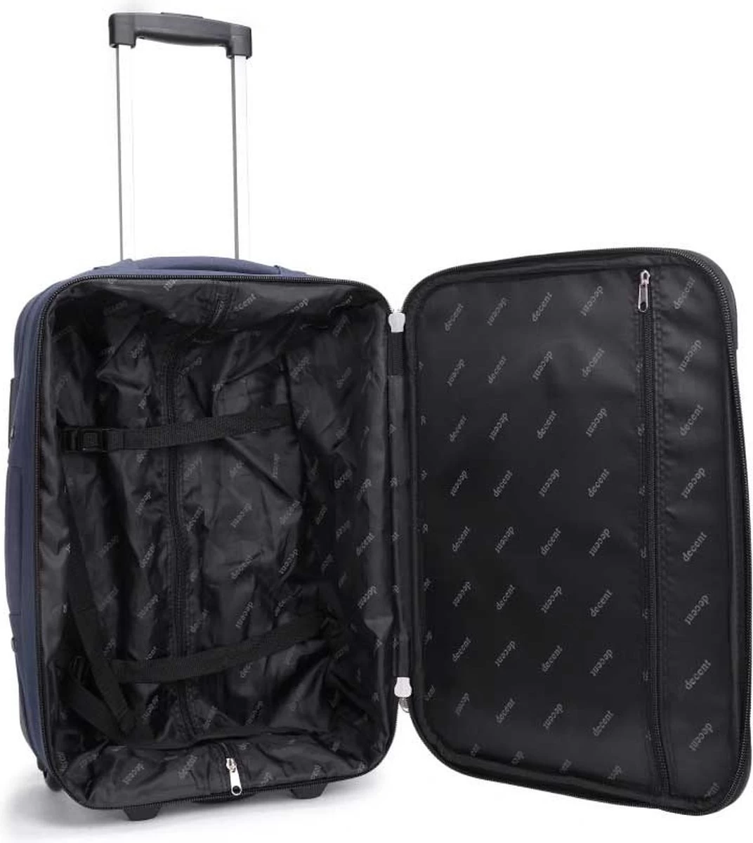 Decent Basic-Line Medium Trolley 63 Cm - Donkerblauw 6 Decent Basic-Line Medium Trolley 63 Cm - Donkerblauw - Afbeelding 6