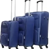 Castillo Travelerz 3 Delige Stoffen Kofferset - Expandable - Blauw