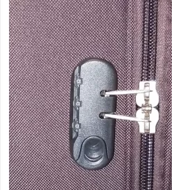 Stoffen Handbagage Koffer 51cm 4 Wielen Trolley - Bruin -Reisopslagwinkel 1086x1200