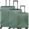 Enrico Benetti Louisville Driedelige Kofferset Hardcase - 39040 - Olijf