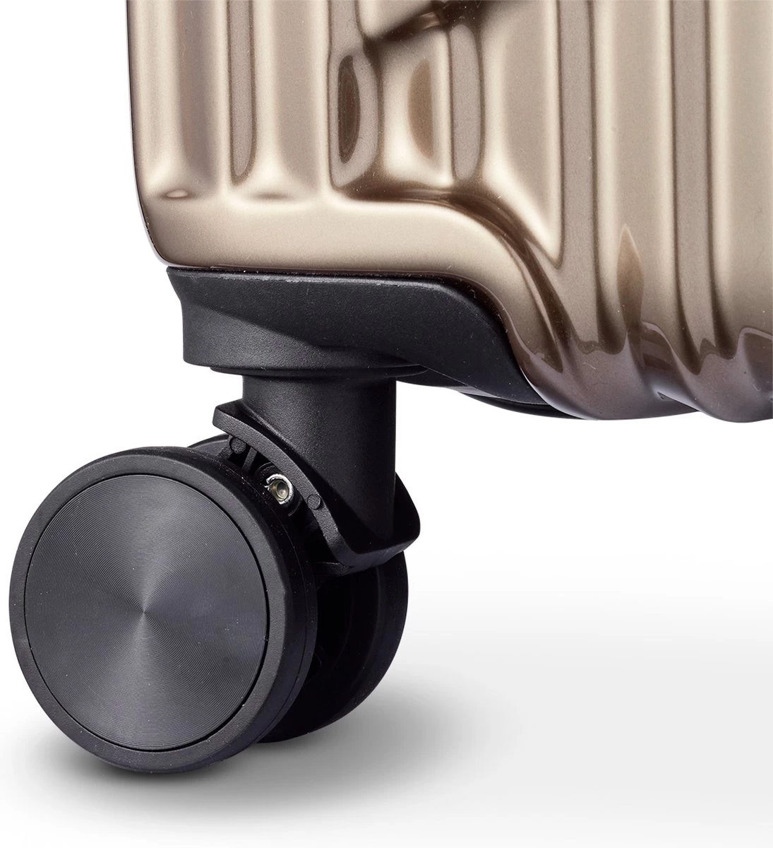 Tesla - Kofferset - 3-delig - 4 Wielen - Cijferslot - Goud 6 Tesla - Kofferset - 3-delig - 4 Wielen - Cijferslot - Goud - Afbeelding 6