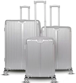 Kofferset 3-delig Champagne - Hardshell - Verrijdbaar ROYAL SWISS REISKOFFER