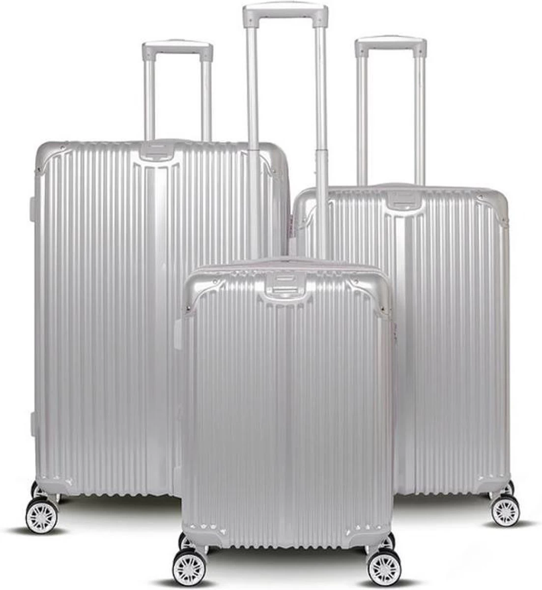 Kofferset 3-delig Champagne - Hardshell - Verrijdbaar ROYAL SWISS REISKOFFER 1 Kofferset 3-delig Champagne - Hardshell - Verrijdbaar ROYAL SWISS REISKOFFER