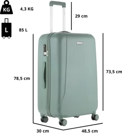 CarryOn Skyhopper Kofferset – TSA Handbagage + Reiskoffer 78cm – Dubbele Wielen - Olijf -Reisopslagwinkel 1108x1200 1