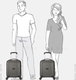 Decent Handbagage Koffer / Trolley / Reiskoffer - 42 Cm - 24 Liter - ABS - Maxi Air - Grijs -Reisopslagwinkel 1132x1200 1