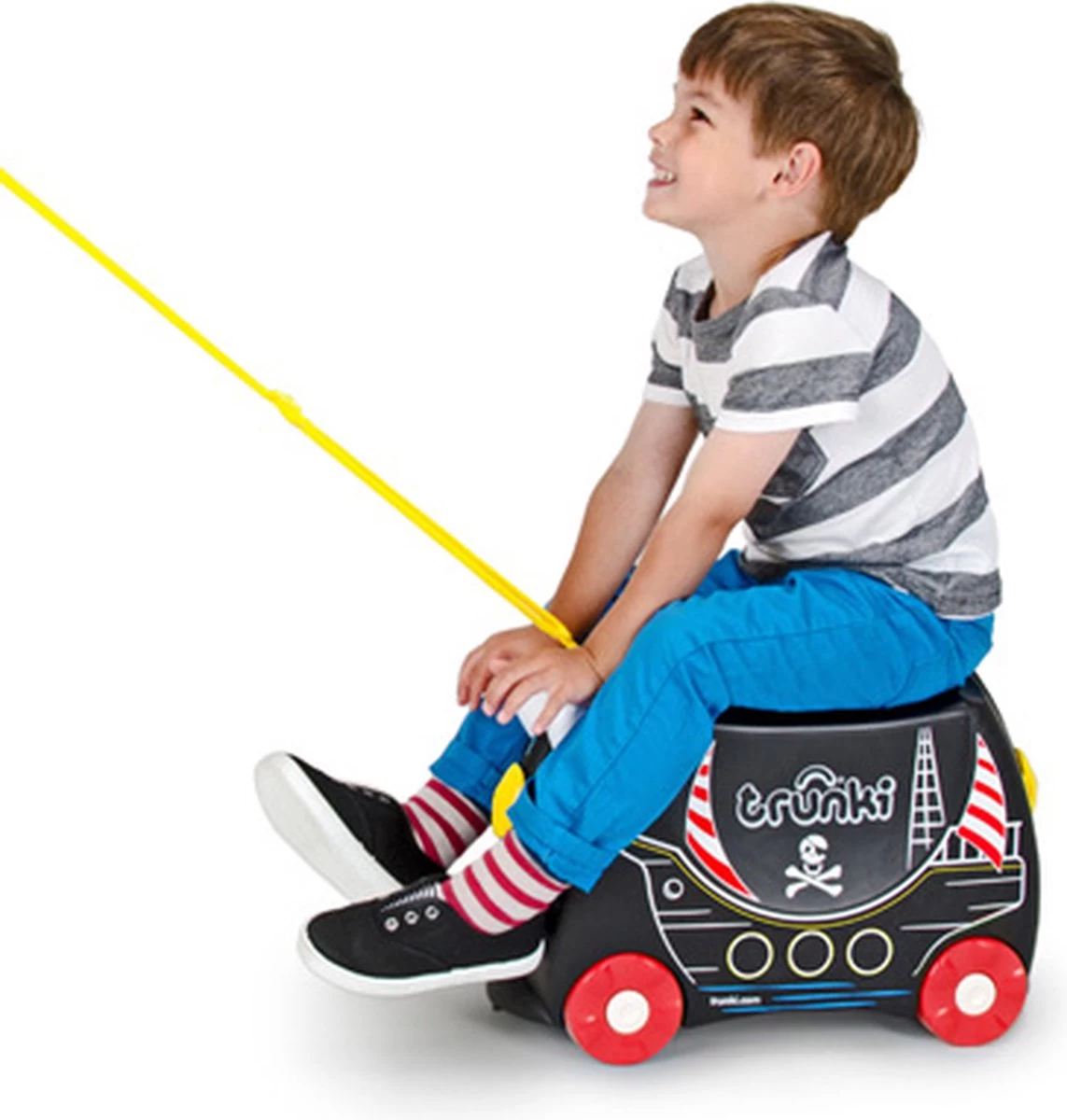 Trunki Ride-On Handbagage Koffer 46 Cm - Piraat Pedro 4 Trunki Ride-On Handbagage Koffer 46 Cm - Piraat Pedro - Afbeelding 4