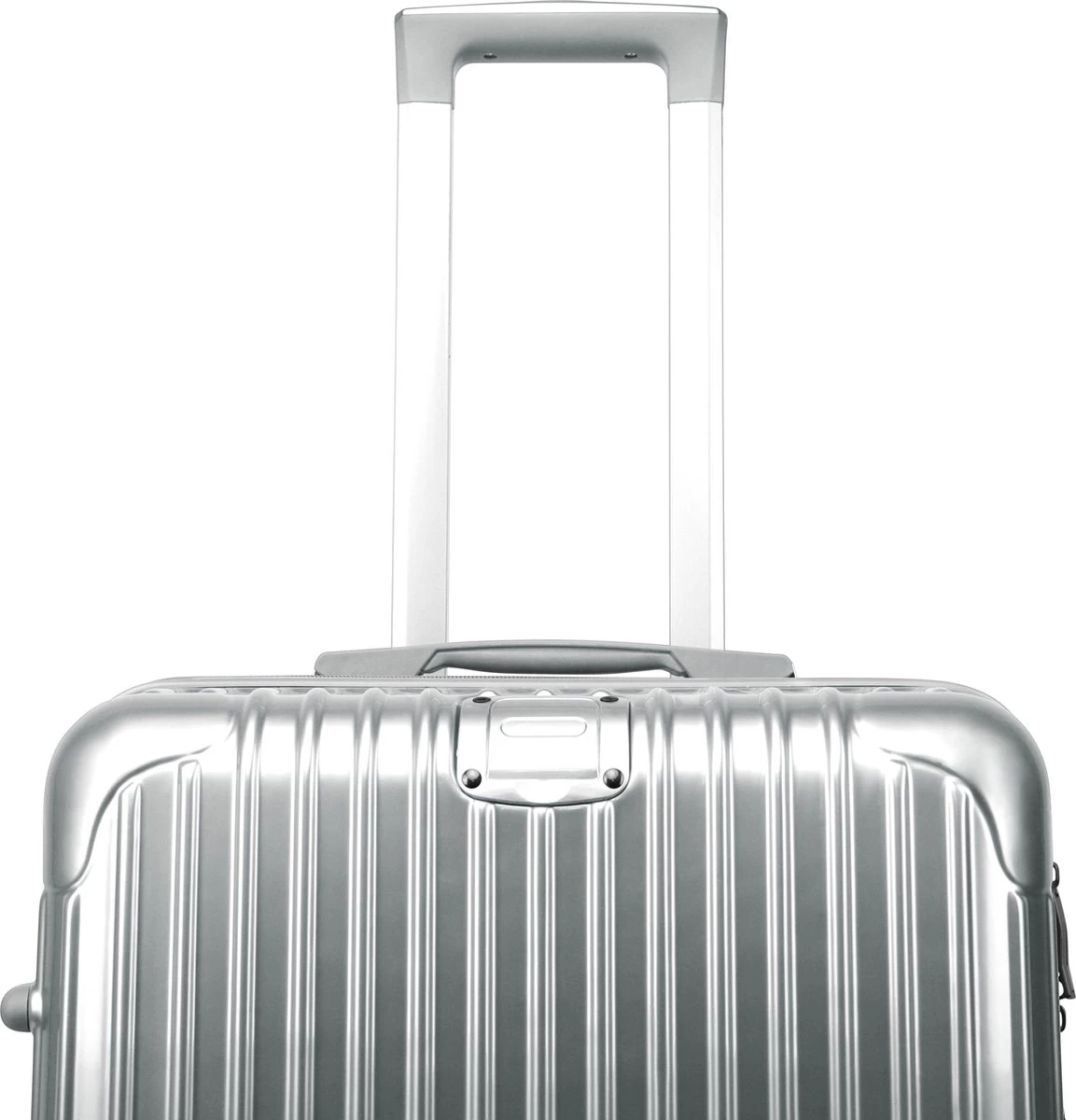 Royal Swiss - Reis Koffer - 66cm - Cijferslot- Lichtgewicht Koffer - 4 Wielen- Zilver 6 Royal Swiss - Reis Koffer - 66cm - Cijferslot- Lichtgewicht Koffer - 4 Wielen- Zilver - Afbeelding 6