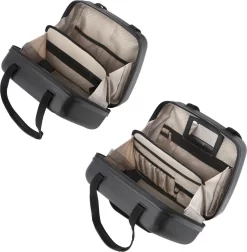 CarryOn Skyhopper Handbagage En Beautycase - 55cm TSA Trolley En Make-up Koffer - Zwart -Reisopslagwinkel 1176x1200 1