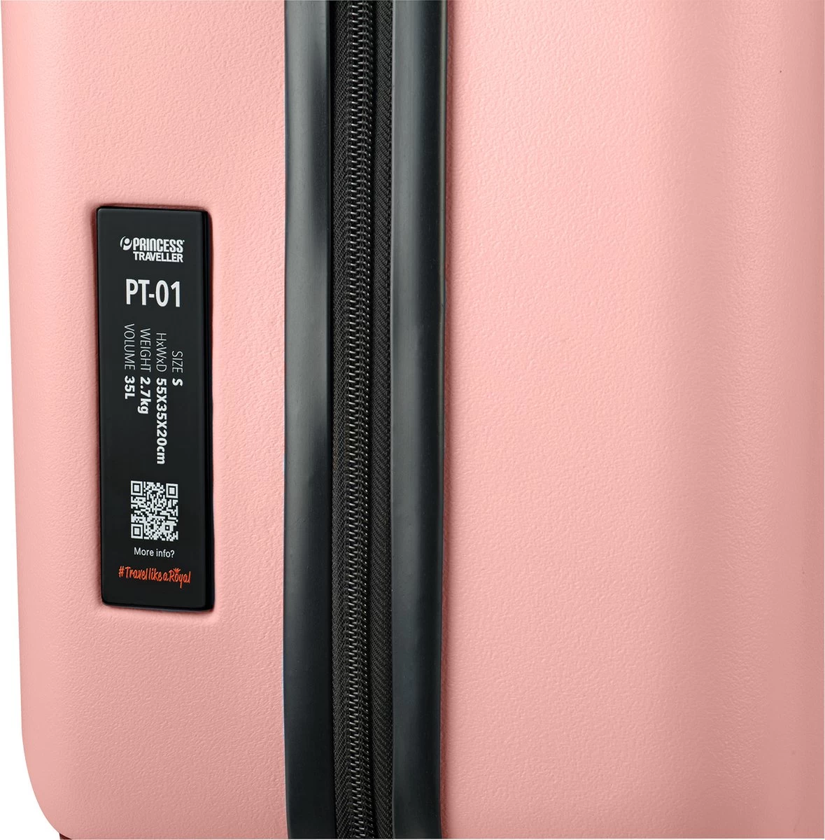 Princess Traveller PT01 - Handbagagekoffer - Peony Pink - S - 55cm 5 Princess Traveller PT01 - Handbagagekoffer - Peony Pink - S - 55cm - Afbeelding 5