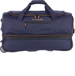 Travelite Basics Wheeled Duffle 55cm Expandable Navy/Orange -Reisopslagwinkel 1180x1200 4