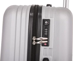 Royalty Rolls Amsterdam Handbagage Koffer 52 Cm - 25 Liter - Zilvergrijs -Reisopslagwinkel 1200x1011