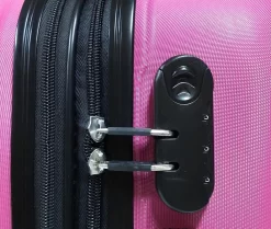 SB Travelbags 'Expandable' Handbagage Koffer 53cm 4 Wielen Trolley - Roze -Reisopslagwinkel 1200x1014