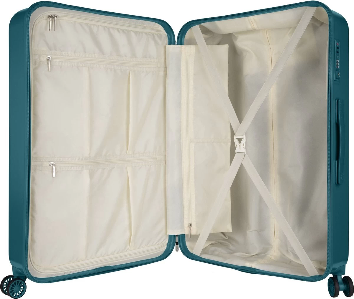 SUITSUIT - Blossom - Hydro Blue - Reiskoffer (76 Cm) 3 SUITSUIT - Blossom - Hydro Blue - Reiskoffer (76 Cm) - Afbeelding 3