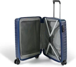 ©TROLLEYZ - Amsterdam No.9 - Trolley - 55cm Met TSA Slot - Dubbele Wielen - 360° Spinners - 100% ABS - Handbagage Koffer In Ocean Blue -Reisopslagwinkel 1200x1051