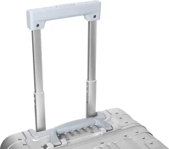 Aluminium Handbagage Koffer Mozzel Darrow - Reiskoffer Met Wielen - 51cm - Harde Koffer - Zilver -Reisopslagwinkel 1200x1059