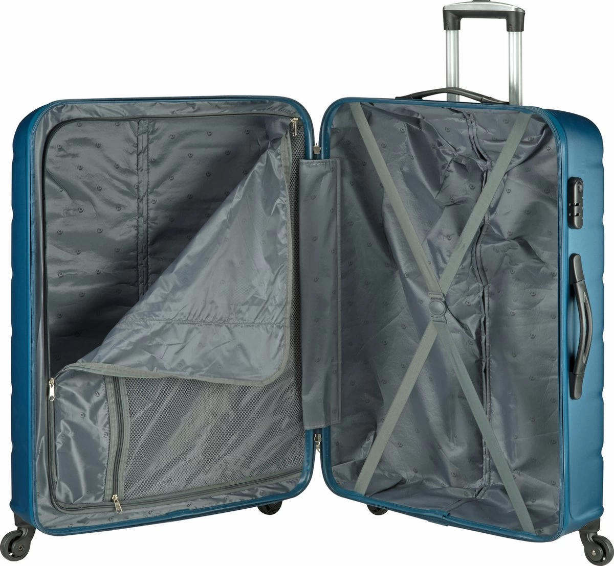 Princess Traveller Grenada - Reiskoffer - Grijsblauw - L - 76cm 4 Princess Traveller Grenada - Reiskoffer - Grijsblauw - L - 76cm - Afbeelding 4