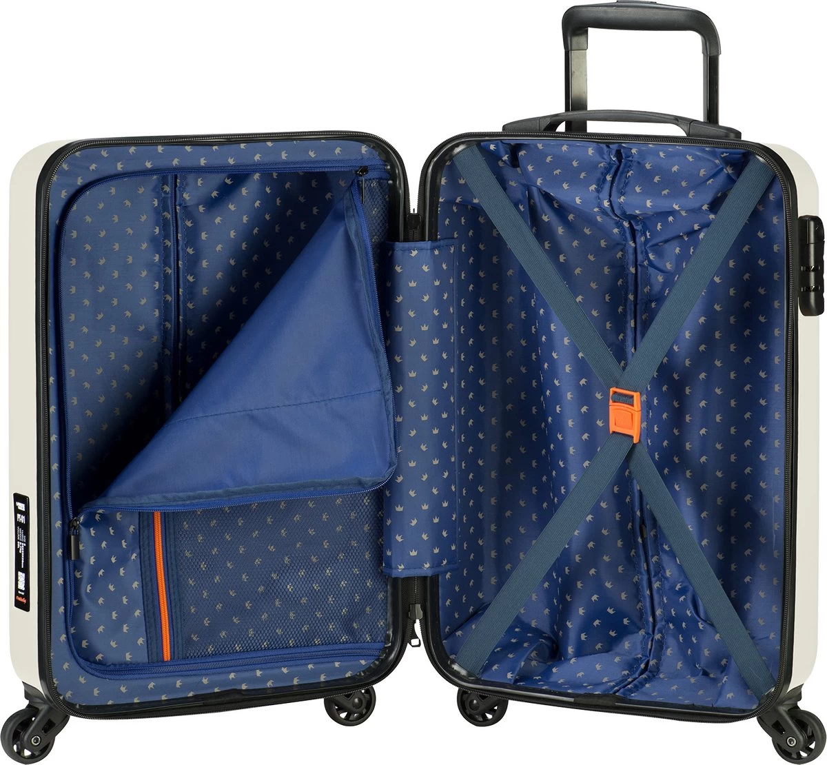 Princess Traveller PT01 - Handbagagekoffer - Pearl White - S - 55cm 4 Princess Traveller PT01 - Handbagagekoffer - Pearl White - S - 55cm - Afbeelding 4