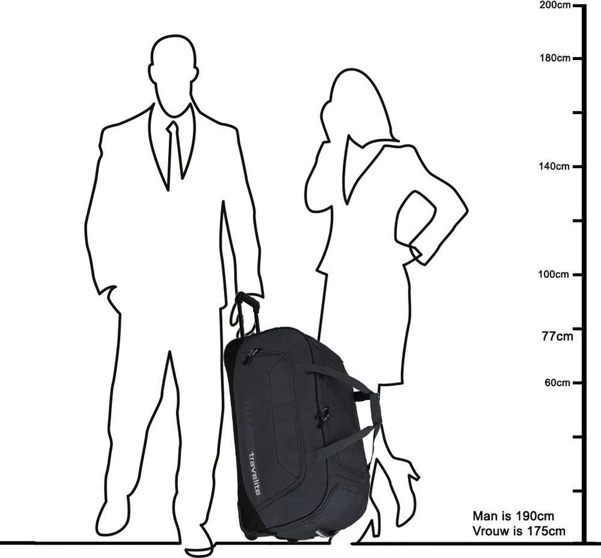 Travelite Kick Off Wheeled Duffle Red 4 Travelite Kick Off Wheeled Duffle Red - Afbeelding 4