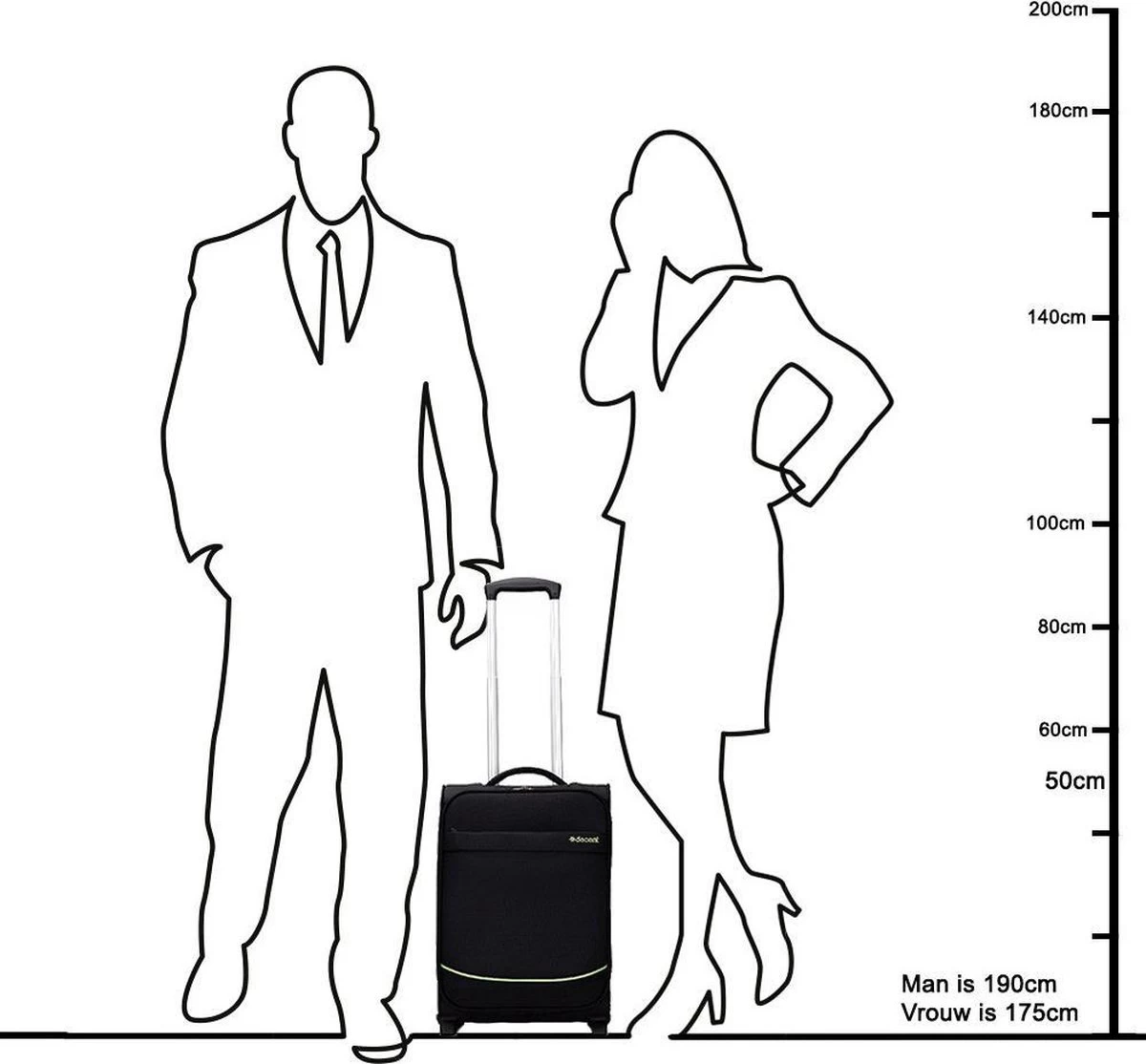 Decent Handbagage Koffer Super-Light 50 - Paars 8 Decent Handbagage Koffer Super-Light 50 - Paars - Afbeelding 8