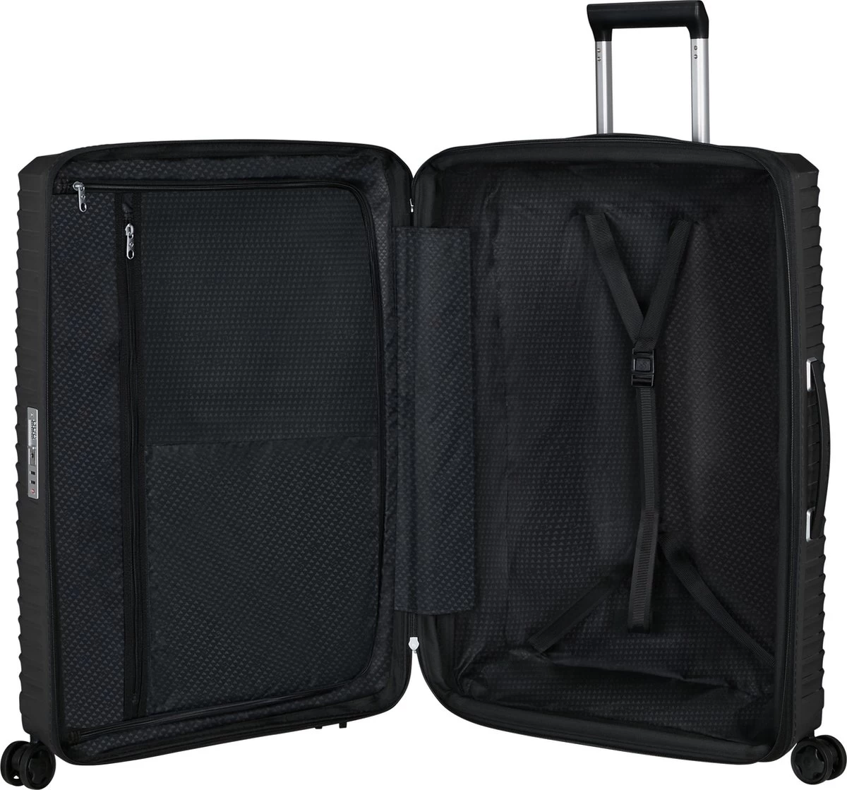 Samsonite Reiskoffer - Upscape Spinner 4 Wiel 75/28 Uitbreidbaar (Large) Black 4 Samsonite Reiskoffer - Upscape Spinner 4 Wiel 75/28 Uitbreidbaar (Large) Black - Afbeelding 4