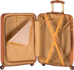 Princess Traveller Trendy Dots - Reiskoffer - Terra - M - 66cm -Reisopslagwinkel 1200x1126 1