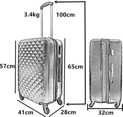SB Travelbags 'Expandable' Bagage Koffer 65cm- Donker Grijs 14 SB Travelbags 'Expandable' Bagage Koffer 65cm- Donker Grijs -Reisopslagwinkel 1200x1144 1