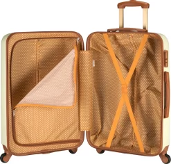 Princess Traveller Trendy Dots - Reiskoffer - Crème - M - 66cm 9 Princess Traveller Trendy Dots - Reiskoffer - Crème - M - 66cm -Reisopslagwinkel 1200x1147