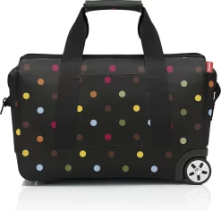 Reisenthel Allrounder Trolley Reiskoffer Reistas Op 2 Wielen - 30L - Dots Zwart -Reisopslagwinkel 1200x1148