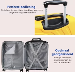 CabinMax Velocity Handbagage Koffer - Uitbreidbaar Trolley 44L - Harde Reiskoffer - 55x40x20/25 Cm - Lichtgewicht - Groot Capaciteit - Geel 13 CabinMax Velocity Handbagage Koffer - Uitbreidbaar Trolley 44L - Harde Reiskoffer - 55x40x20/25 Cm - Lichtgewicht - Groot Capaciteit - Geel -Reisopslagwinkel 1200x1153 3