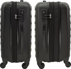SB Travelbags Kofferset - 2 Delige 'Expandable' Koffer - Zwart - 65cm/55cm -Reisopslagwinkel 1200x1153 6