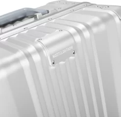 Aluminium Handbagage Koffer Mozzel Darrow - Reiskoffer Met Wielen - 51cm - Harde Koffer - Zilver -Reisopslagwinkel 1200x1156 2