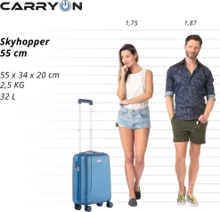 CarryOn Skyhopper Handbagage En Beautycase - 55cm TSA Trolley En Make-up Koffer - Blauw 14 CarryOn Skyhopper Handbagage En Beautycase - 55cm TSA Trolley En Make-up Koffer - Blauw -Reisopslagwinkel 1200x1158 3