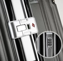 Design Handbagage Reiskoffer 20'', 50.8 Cm Cabinbag, Spinner , Aluminium Magnesium Alloy Frame Koffer, (LIGHT GRIJS) -Reisopslagwinkel 1200x1162 2