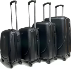 Castillo Travelerz 4 Delige ABS Kofferset - Zwart