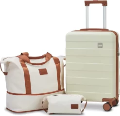 Merkloos Luxe Kofferset – Duurzaam – Premium Kwaliteit – Universeel – Reiskoffer