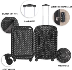 TravelZ Horizon Handbagagekoffer - 54cm Handbagage Trolley Met Gevoerde Binnenkant - Champagne 10 TravelZ Horizon Handbagagekoffer - 54cm Handbagage Trolley Met Gevoerde Binnenkant - Champagne -Reisopslagwinkel 1200x1169 7