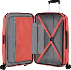 American Tourister Reiskoffer - Bon Air Dlx Spinner 66/24 Tsa Uitbreidbaar (Medium) Flash Coral -Reisopslagwinkel 1200x1169 8