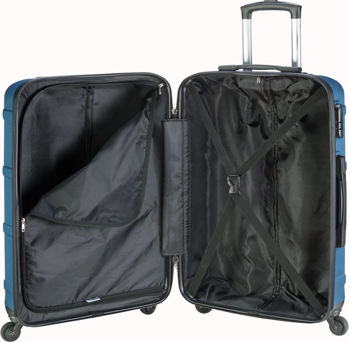 Princess Traveller Madeira - Reiskoffer - Donkerblauw - M - 66cm 4 Princess Traveller Madeira - Reiskoffer - Donkerblauw - M - 66cm - Afbeelding 4