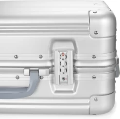 Aluminium Handbagage Koffer Mozzel Darrow - Reiskoffer Met Wielen - 51cm - Harde Koffer - Zilver -Reisopslagwinkel 1200x1185 1